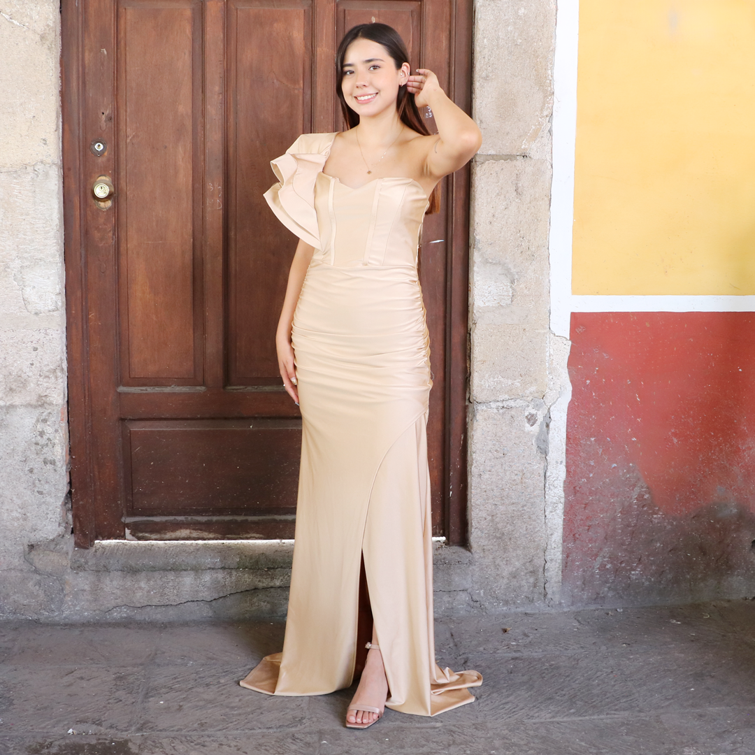 Vestido Jadel Beige