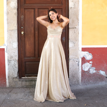 Vestido Missandel Dorado