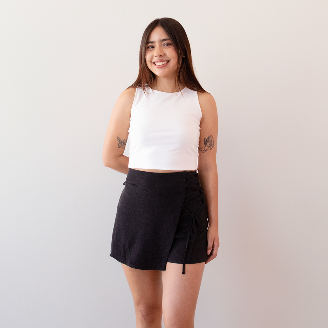 Short Falda Miran Negro