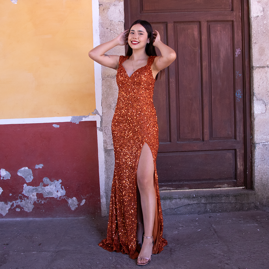 Vestido Breana Naranja