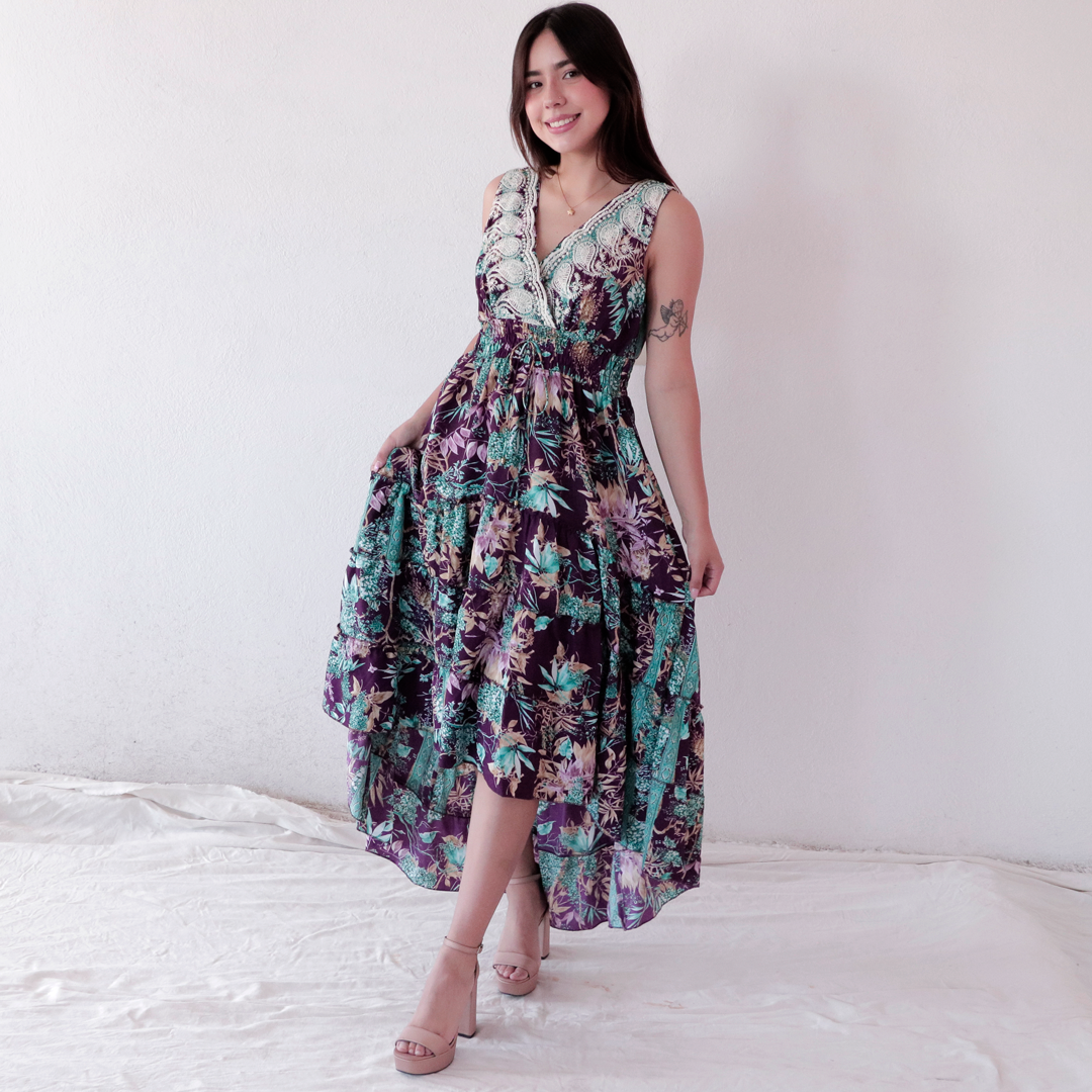 Vestido Frieda Purpura